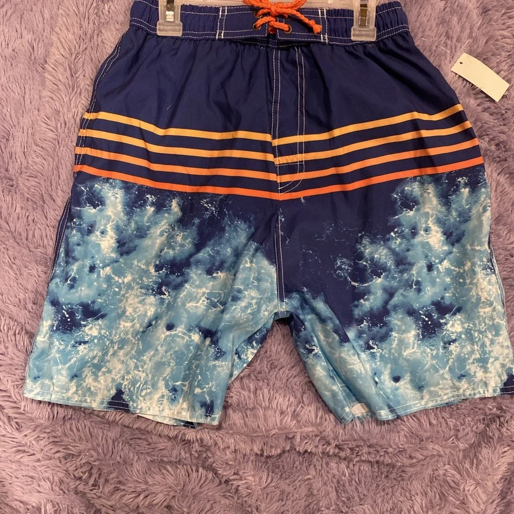 NEW Quad Seven Boys Size L(12-14)‎ Swim Trunks Swim Shorts NWT